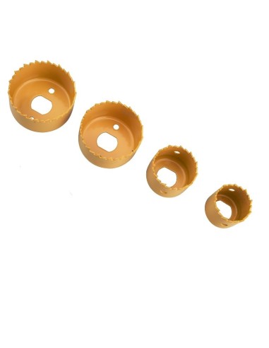 Set 6 piese carote si burgiu, Extol, 32-54 mm, din HSS / Bi-metal, pentru lemn