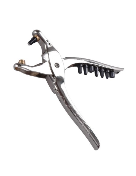 Set cleste de perforare si presare, Extol, cu 100 piulite, nituri, 2,5-5 mm, 225mm