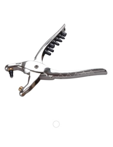 Set cleste de perforare si presare, Extol, cu 100 piulite, nituri, 2,5-5 mm, 225mm