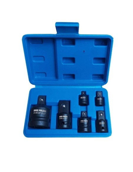 Trusa 6 piese reductii/adaptoare, Bass Polska, 1/2", 1/4", 3/8", 3/4"