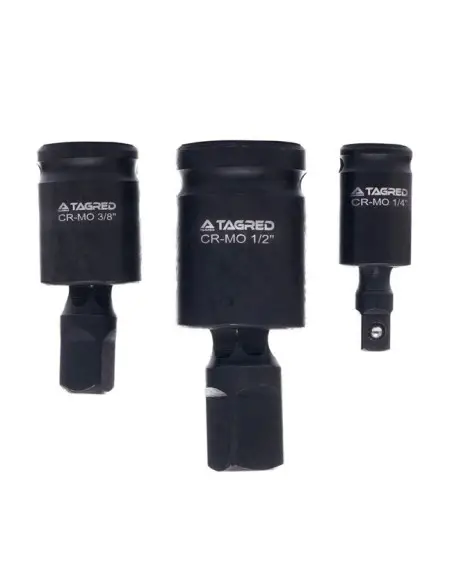 Set 3 chei tubulare de impact, Tagred TA4211, 1/2", 1/4", 3/8"