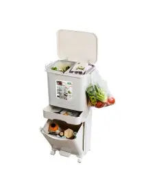 Cos pentru separarea deseurilor, Bass Polska, 46L, pe trei niveluri