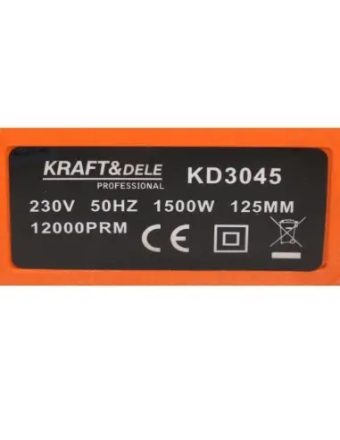 Polizor unghiular, Kraft&Dele, 1500 W, 125 mm, 230 V