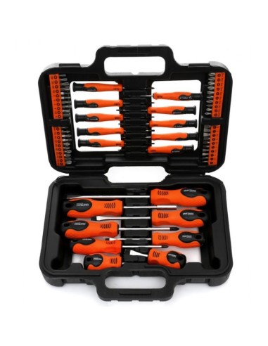 Set surubelnite si biti, Kraft&Dele KD10903, torx, plate, cruce, 58 elemente