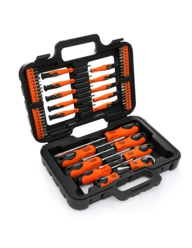 Set surubelnite si biti, Kraft&Dele KD10903, torx, plate, cruce, 58 elemente