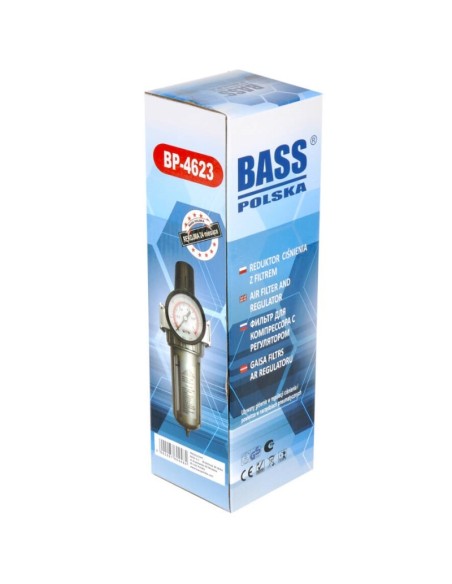 Regulator de presiune, Bass Polska, cu filtru de 1/4" Regulator de presiune, Bass Polska, cu filtru de 1/4"