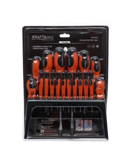 Set 18 surubelnite, Kraft&Dele, plate, cruce, torx