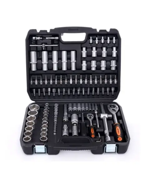 Trusa de chei, Kraft&Dele KD10835, chei tubulare, chei cu clichet, 101 elemente