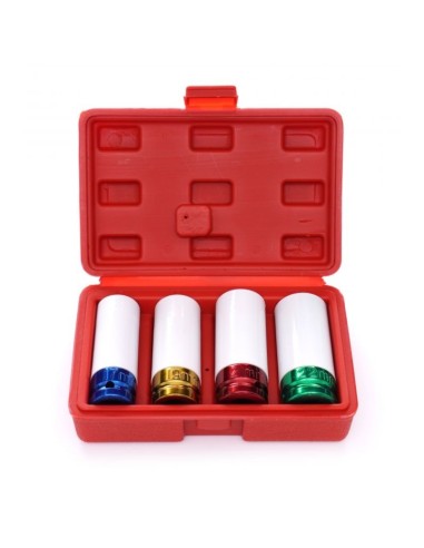 Set de chei tubulare, Kraft&Dele, impact 1/2", 4 piese, 17/19/21/22 mm