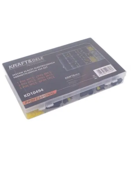 Set 424 conectori electrici, Kraft&Dele, auto, pentru senzori Set 424 conectori electrici, Kraft&Dele, auto, pentru senzori