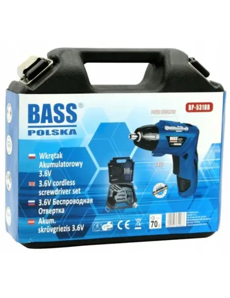 Surubelnita cu acumulator, Bass Polska, Li-Ion, 3.6V, 1.6Ah