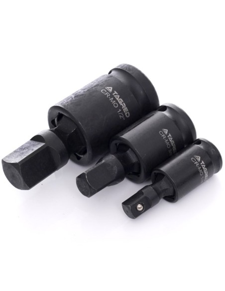 Set 3 chei tubulare de impact, Tagred TA4211, 1/2", 1/4", 3/8"