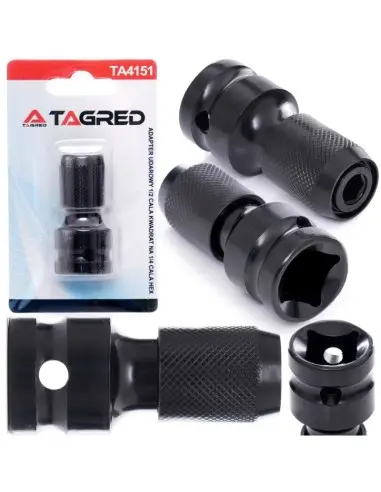 Adaptor de impact, Tagred TA4151, pentru cheie hexagonala, 1/2 - 1/4, 50mm