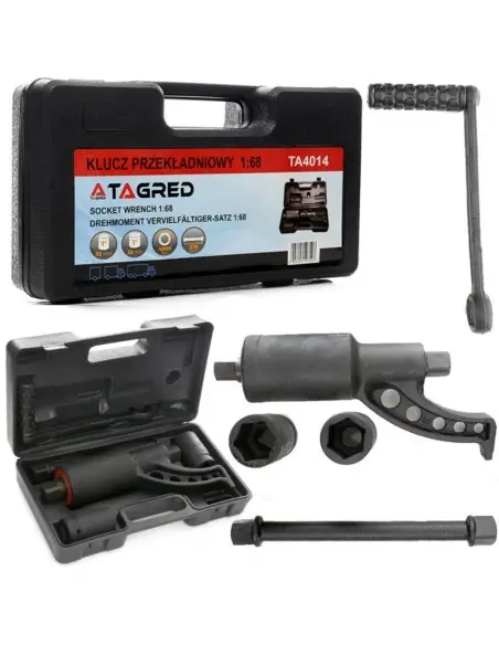 Cheie cu multiplicator forta, Tagred TA4014, planetara, 1:68, 4800Nm, 1"