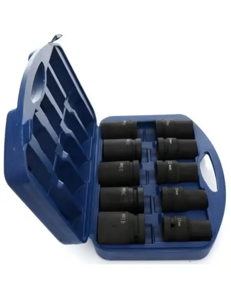 Set 10 chei tubulare, Tagred TA1250, impact, 1", 17-41mm