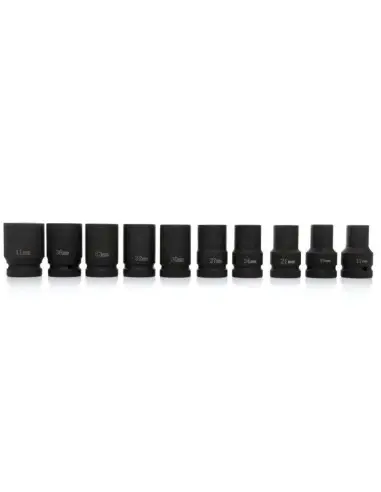 Set 10 chei tubulare, Tagred TA1250, impact, 1", 17-41mm