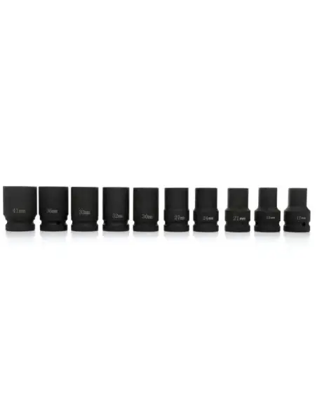 Set 10 chei tubulare, Tagred TA1250, impact, 1", 17-41mm