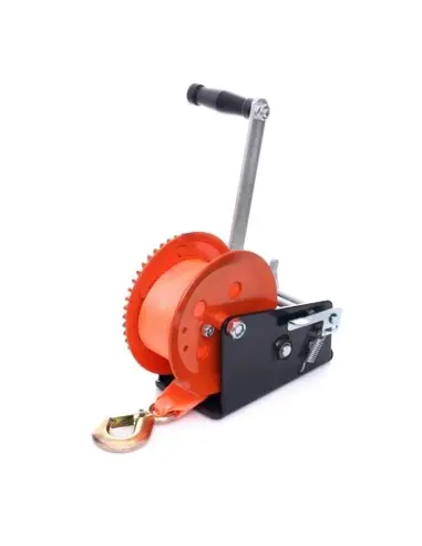 Troliu manual, Kraft&Dele, cu centura, 50mm, 10m, 1134 kg