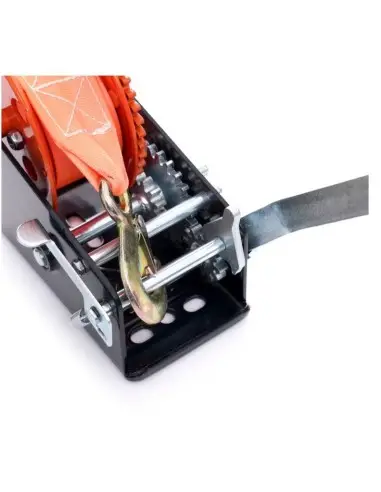 Troliu manual, Kraft&Dele, cu centura, 50mm, 10m, 1134 kg