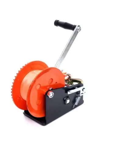 Troliu manual, Kraft&Dele, cu centura, 50mm, 10m, 1134 kg