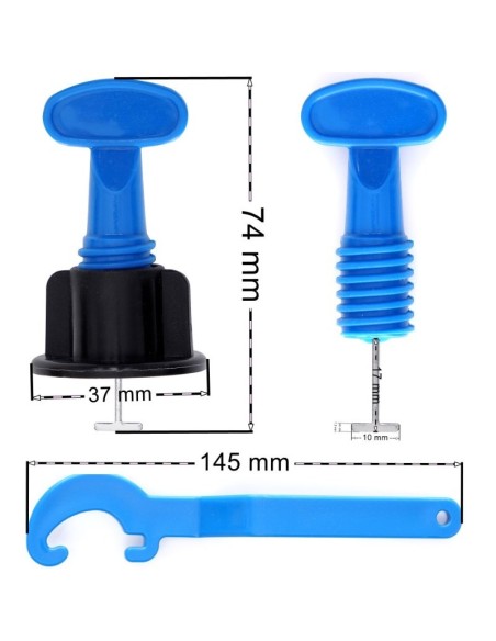 Sistem nivelare gresie, Tagred TA4102, reutilizabile, 50 de elemente Sistem nivelare gresie, Tagred TA4102, reutilizabile, 50 de elemente