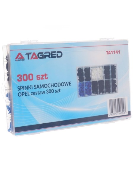 Set 300 clipsuri si cleme, Tagred TA1141, caroserie auto, marca OPEL Set 300 clipsuri si cleme, Tagred TA1141, caroserie auto, marca OPEL