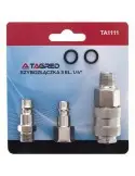 Set 3 conectori, Tagred, pentru aer comprimat, cupla rapida, 1/4"