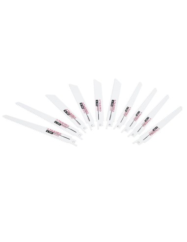 Set 10 lame pentru ferastrau, Tagred, tip coada de vulpe Set 10 lame pentru ferastrau, Tagred, tip coada de vulpe