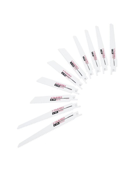 Set 10 lame pentru ferastrau, Tagred, tip coada de vulpe Set 10 lame pentru ferastrau, Tagred, tip coada de vulpe
