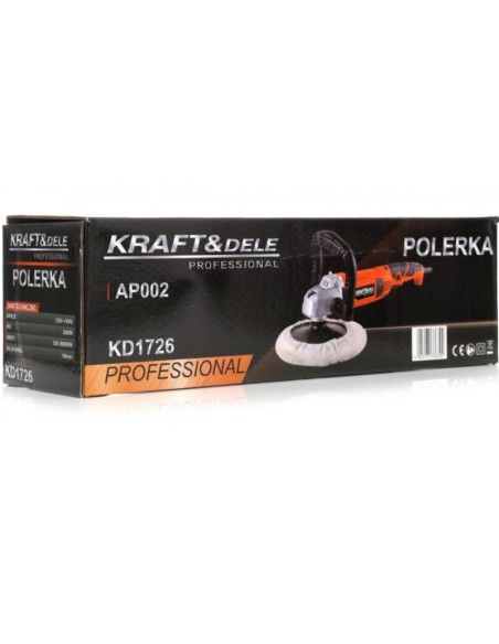 Masina de polisat, Kraft&Dele, lustruit auto, 2600 W, 180 mm, turatie reglabila Masina de polisat, Kraft&Dele, lustruit auto, 2600 W, 180 mm, turatie reglabila