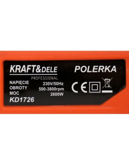 Masina de polisat, Kraft&Dele, lustruit auto, 2600 W, 180 mm, turatie reglabila Masina de polisat, Kraft&Dele, lustruit auto, 2600 W, 180 mm, turatie reglabila