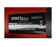 Fierastrau circular, Kraft&Dele KD3011, 2200W, laser, 4700 rpm