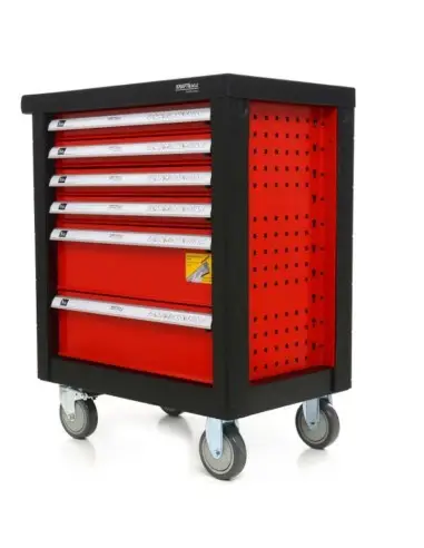 Dulap scule, Kraft&Dele KD361, pe roti, 6 sertare, 263 piese Dulap scule, Kraft&Dele KD361, pe roti, 6 sertare, 263 piese