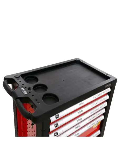 Dulap scule, Kraft&Dele KD361, pe roti, 6 sertare, 263 piese Dulap scule, Kraft&Dele KD361, pe roti, 6 sertare, 263 piese
