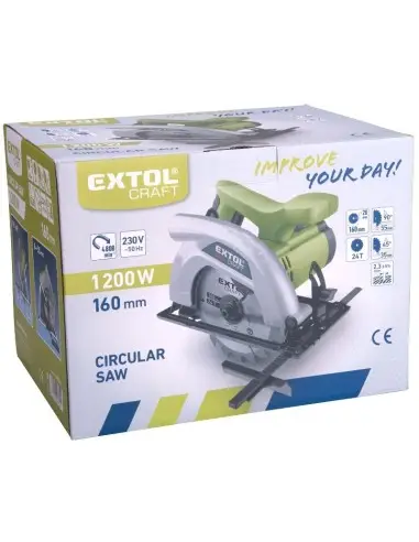 Ferastrau circular, Extol, 160 mm, 1200 W, 230 V, 3.3 kg Ferastrau circular, Extol, 160 mm, 1200 W, 230 V, 3.3 kg