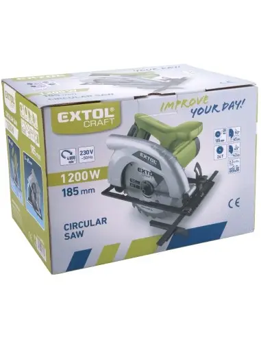 Ferastrau circular, Extol, 185 mm, 1200 W, 230 v, 3.5 kg Ferastrau circular, Extol, 185 mm, 1200 W, 230 v, 3.5 kg
