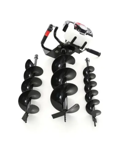 Set motoburghiu pamant Kraft&Dele KD174, 5.2CP + 3x Burghiu 100 + 150 +200mm
