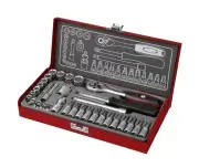Set 31 chei tubulare, Extol, cu clichet 1/4", CrV