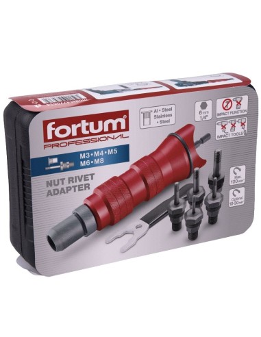 Accesoriu nituire, Extol, pentru burghiu, M3-M8, CrMoV