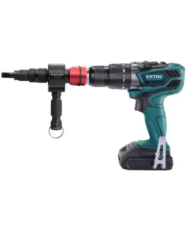 Accesoriu nituire, Extol, pentru burghiu T, nituri M3-M12, CrMoV