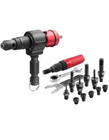 Accesoriu nituire, Extol, piulite M3-M12, nituri 2.4-6.4 mm, CrMoV