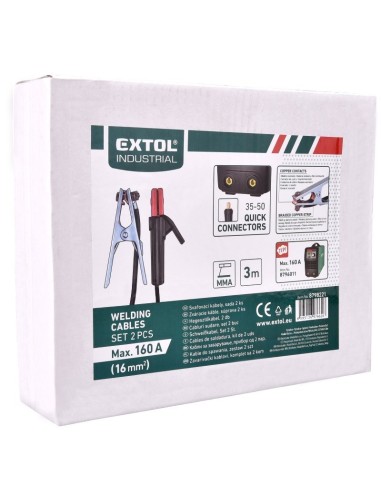 Cabluri de sudura, Extol, clesti 160 A, 3 m