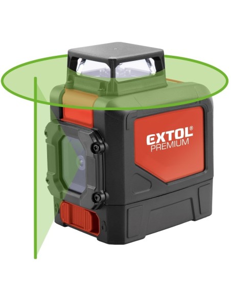 Nivela laser, Extol, cu autonivelare, 30 m, linie verde Nivela laser, Extol, cu autonivelare, 30 m, linie verde