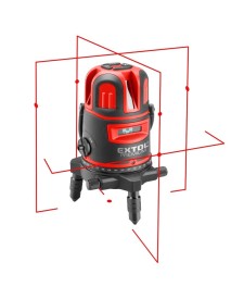 Nivela laser, Extol, cu autonivelare, 20 m, linie rosie