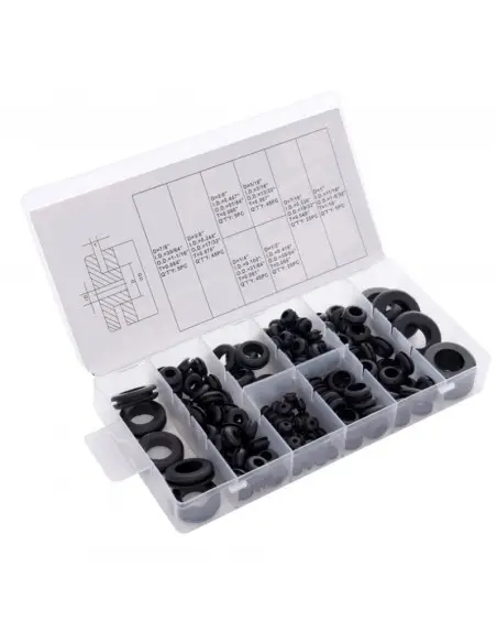 Set garnituri din cauciuc, Kraft&Dele KD10485, diferite dimensiuni, 180 bucati Set garnituri din cauciuc, Kraft&Dele KD10485, diferite dimensiuni, 180 bucati
