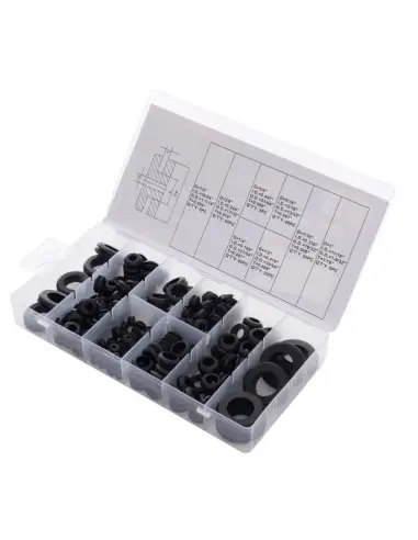 Set garnituri din cauciuc, Kraft&Dele KD10485, diferite dimensiuni, 180 bucati