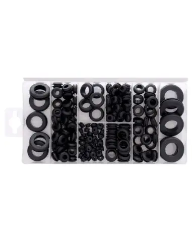 Set garnituri din cauciuc, Kraft&Dele KD10485, diferite dimensiuni, 180 bucati