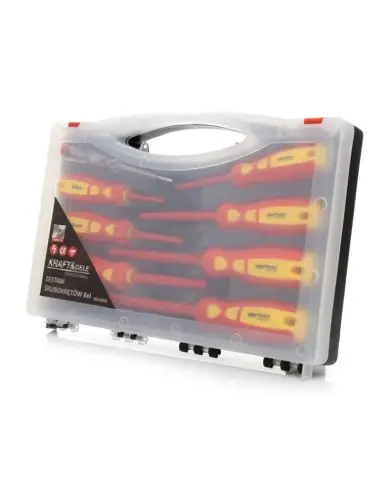 Set surubelnite electrician, Kfrat&Dele KD10906, 8 elemente, 1000 V Set surubelnite electrician, Kfrat&Dele KD10906, 8 elemente, 1000 V