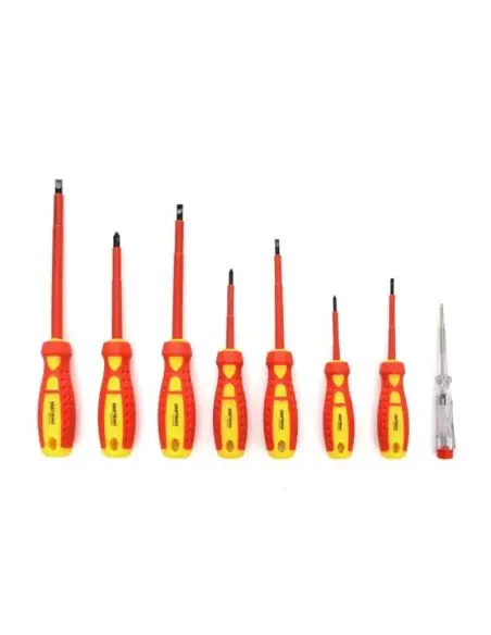 Set surubelnite electrician, Kfrat&Dele KD10906, 8 elemente, 1000 V Set surubelnite electrician, Kfrat&Dele KD10906, 8 elemente, 1000 V
