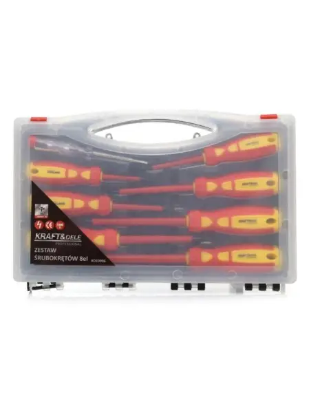 Set surubelnite electrician, Kfrat&Dele KD10906, 8 elemente, 1000 V Set surubelnite electrician, Kfrat&Dele KD10906, 8 elemente, 1000 V